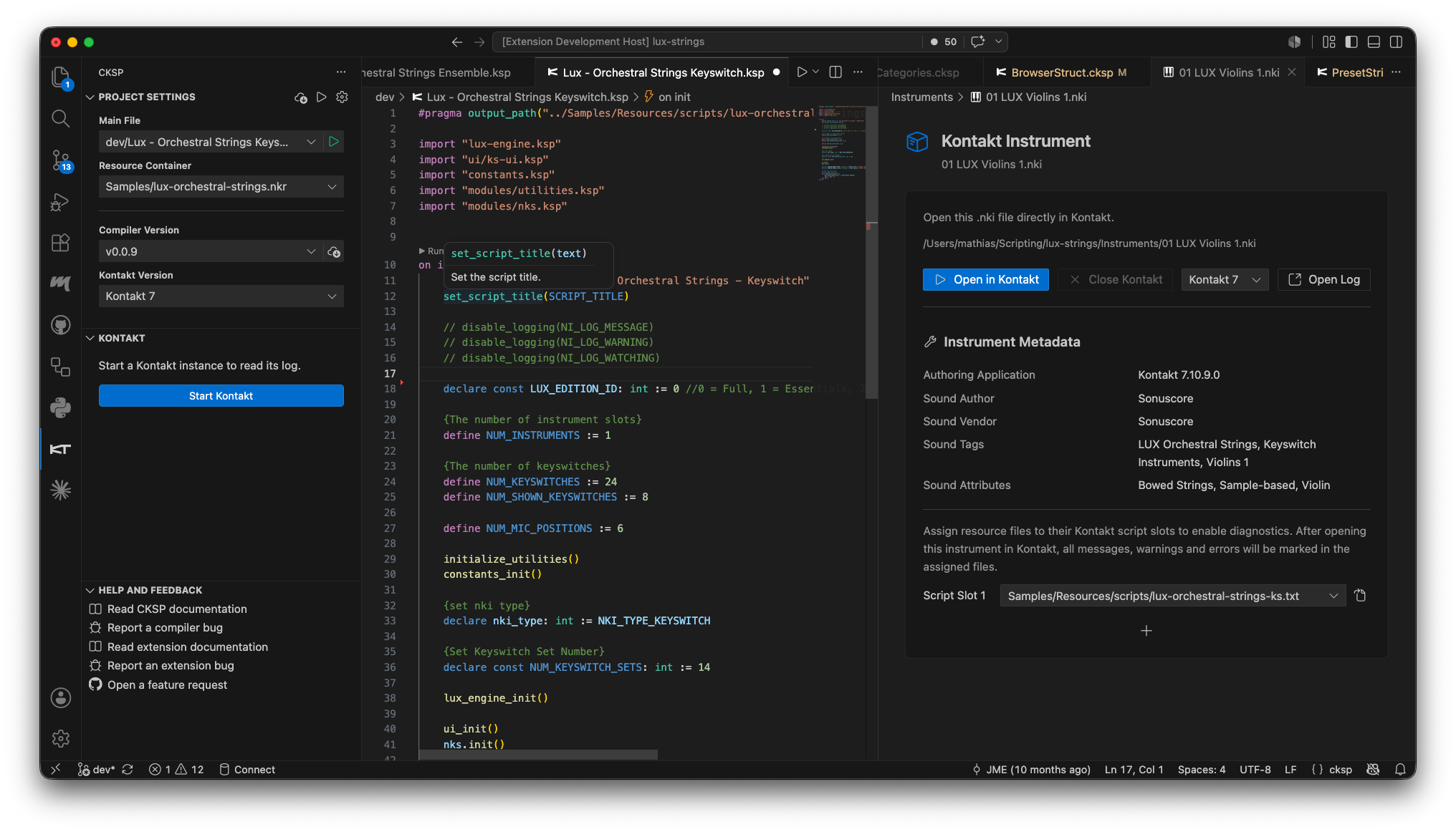 Workspace Overview
